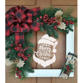 CrafTreat Merry Christmas Stencils for Painting on Wood, Canvas, Paper, Fabric, Floor, Wall and Tiles - Christmas Designs 6 Pieces Each 6 x Inch Reusable DIY Art Crafts for Christmas