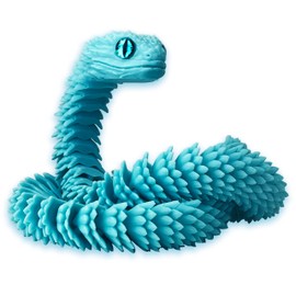 UXBSTM 24in 3D Printed Snake Toys, Flexible 3D Printed Animal, Fidget ADHD Snake Toys, Perfect Desk Pet for Animal Collectors