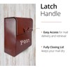 NACH FZ-M1002RD CJ Powder Coated Finish Wall Mounted Post Box