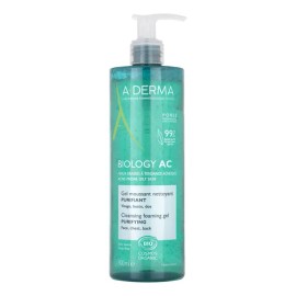 Gel Limpiador Biology AC A-Derma 400 ml Piel Grasa Diario