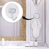 4 Pack Clear Suction Cup Hooks - Strong Adhesive Wall