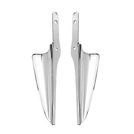 Motorcycle Front Fork Mount Wind Deflectors Windshield Fit for Harley Touring Road King Street Glide Electra Glide 1995-2023 CVO, Front Fork Mount Fit for Touring FLHT FLHR FLHX 1995-2023 Chrome