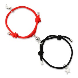 Sun and Moon Bracelets for Women Men Couples Bestie BFF Bracelets for 2 Magnetic Bracelet for Couple Christmas Gifts for Boyfriend Girlfriend Best Friend Birthday Gifts for Women Men