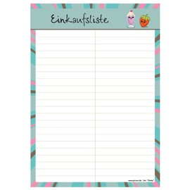 PRICARO Shake Magnetic Shopping List A5 50 Sheets (Pack of 3)