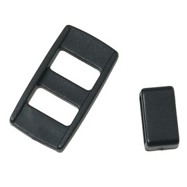 MEETOOT 4 correas de cámara con hebilla de ajuste con soporte de plástico para correas de cámara, accesorios de equipaje, Negro -, Large