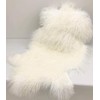 Genuine Tibetan/Mongolian Lambskin Sheepskin Hide Pelt Fur Throw Area Rug