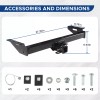 Trailer Hitch Receiver Rear Bumper Tow Kit 2" For 84-01