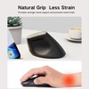 Uineer Vertical Mouse Wireless, 2.4G Rechargeable Mouse with Battery Indicator,4