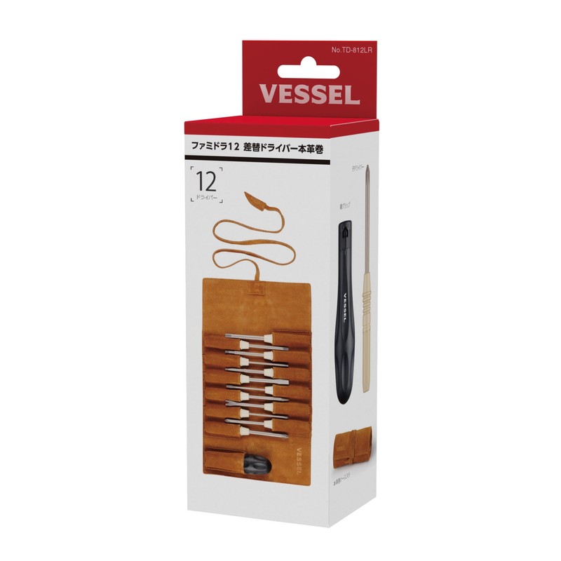 Vessel TD-812LR Screwdriver Set for Famidora 12 Phillips and Negative