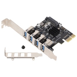 USB 3.0 PCIE Expansion Card PH64 2U/4U VL805 Chip 5Gbps Transmission 4 Port USB Expansion Card for Windows