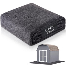 2MM Thickened Outdoor Storage Shed Floor Mat Waterproof, 6 x 4 FT Washable Garden Shed Flooring Pad, Soft Furniture Patio Floor Covering Carport dust proofing Oil Mat-Tool Shed Not Include