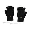 USB Heated Gloves Full Half Fold Back Warm Heated Winter
