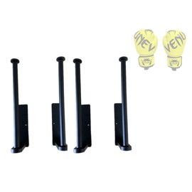 Wyywtc Wall Mount Boxing Glove Holder，Boxing Glove Display Stand, Boxing Gloves Drying Stand，Suitable for Boxing Gym Boxing Gloves Storage (4Pcs)