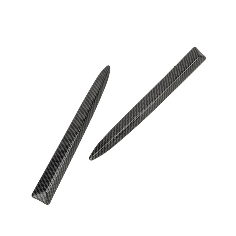 1 Pair Front Bumper Upper Moulding Trim 735455041 Carbon Fiber