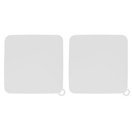 Septe Silicone Tub Stopper Floor Drain Cover,Shower Drain Cover,Suitable for Kitchen,Bathroom and Laundry, White (6x6 inch),2Pcs