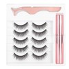 Magnetic False Eyelashes with Magnetic Liquid Eyeliner, Tweezers for Easy