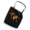 World Map Grunge Tote Bag
