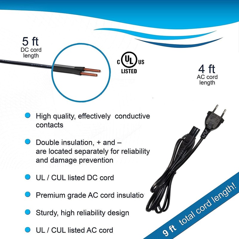 HQRP AC Charger Compatible with Sony Camcorder DV DCR-HC14E, DCR-HC15E,