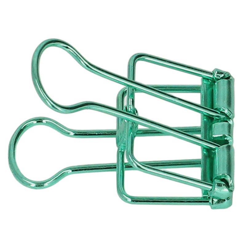 19mm 80pcs Binder Clips Strong Clamping Force Metal Hollow Tail