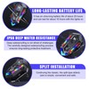 Motorradhelm Bluetooth Motorrad Helm Bluetooth Headset, Doppelte Geräuschreduzierung Headsets, RGB/Freisprechen/AI-Sprachsteuerung/Starke