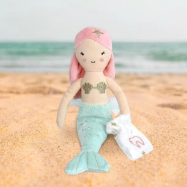 MON AMI Mermaid Tooth Fairy Doll - 10", Premium Plush Doll with Tooth Keepsake Pouch, Perfect Loose Tooth Gift for Children, Tooth Fairy Gifts for Girls