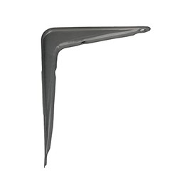 amig - Wall Shelf Pin | Metal Square for Shelves | Angle for Shelves | Shelf Bracket | Steel | Metal Grey | Dimensions: 350 x 300 mm | Maximum Recommended Weight: 40 kg