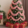 Mindsoft 100 Ft Christmas Tree Garland Pink Decorative Veil Christmas