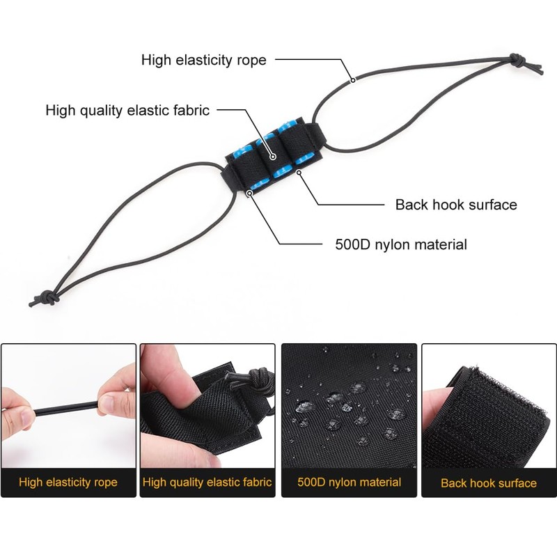 IDOGEAR Battery Storage Holder Cable Organizer with Side Rope 3