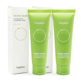 Biplain Green Bean Mildly Acidic Cleansing Foam 80mlx2 / 비플레인 녹두 약산성 클렌징폼 80mlx2개