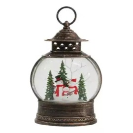MM Adorno Navideño Linterna Familia Snowman Nieve Muñecos