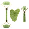 ILamourCar Gua Sha Stone & Face Roller Gift Set, Natural
