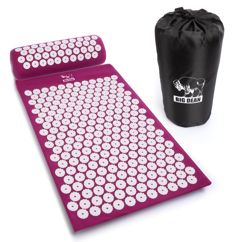 BigDean Acupressure Mat with Cushion & Cover to Increase Well-Being