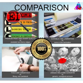 Welcome Acronym and Class Rules Posters- Laminated 14x19.5 in.- Educational Classroom Posters and Decoration, Back to School Supplies for Teachers, Charts for Preschool, Kindergarten, Elementary, Home School