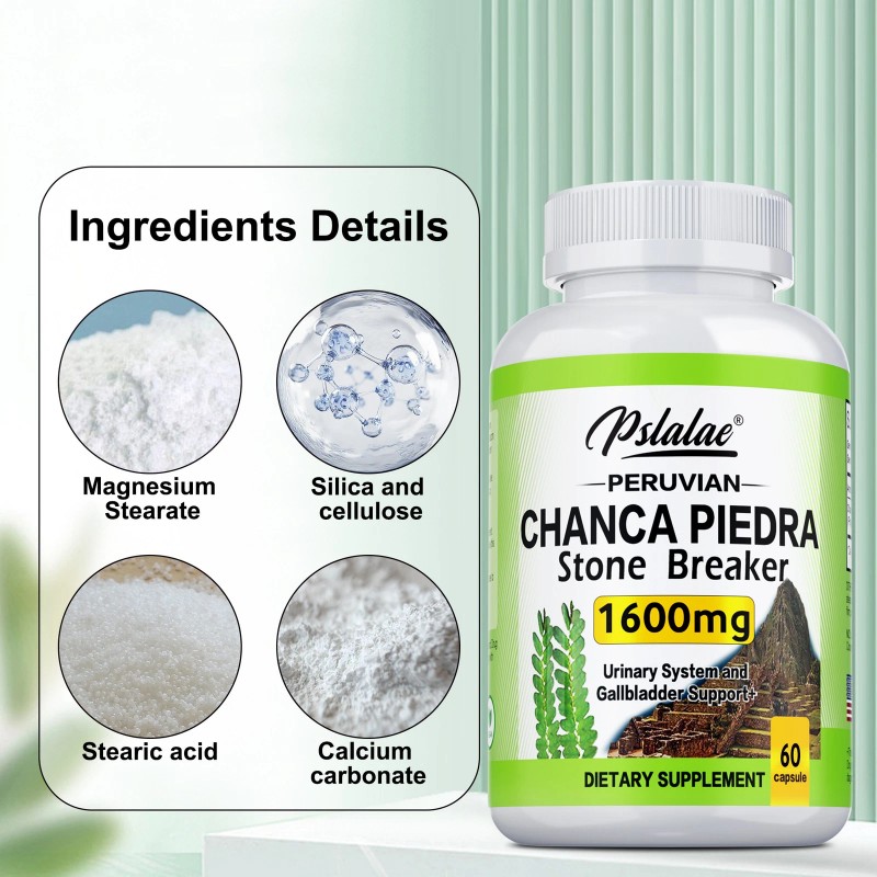 pslalae Chanca Piedra Capsules 1600mg - Liver & Kidney Support,