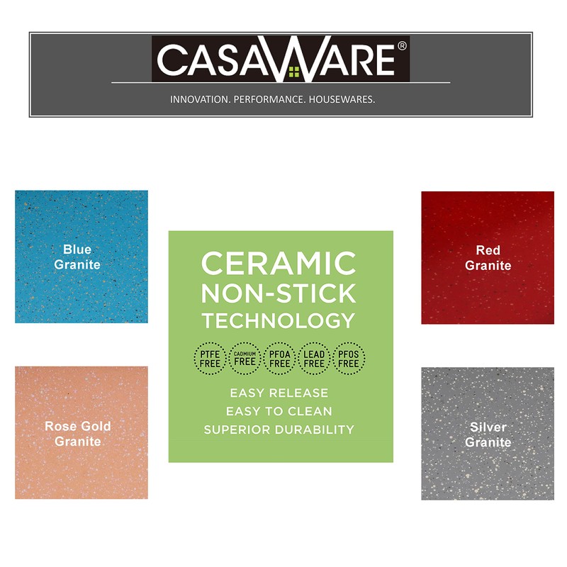 casaWare Toaster Oven 6 Cup Muffin Pan NonStick Ceramic Coated
