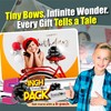 InstaBows 5-Inch Black Pull String Gift Bows – Satin Finish,