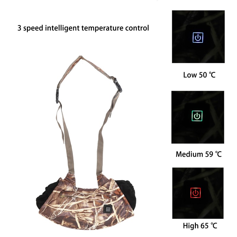 Outdoor Heating Gloves Temperature Adjustable Easy Operation Portable USB Plug