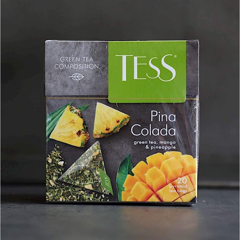 Tess Pina Colada Green Tea Composition Mango and Pineapple Leaf