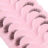 Kiusatig Half Lashes Fluffy Wispy Cat Eye Lashes 3/4 Lashes