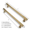 CABDM 2 Pack 8inch(203mm) Center to Center Brushed Brass Cabinet