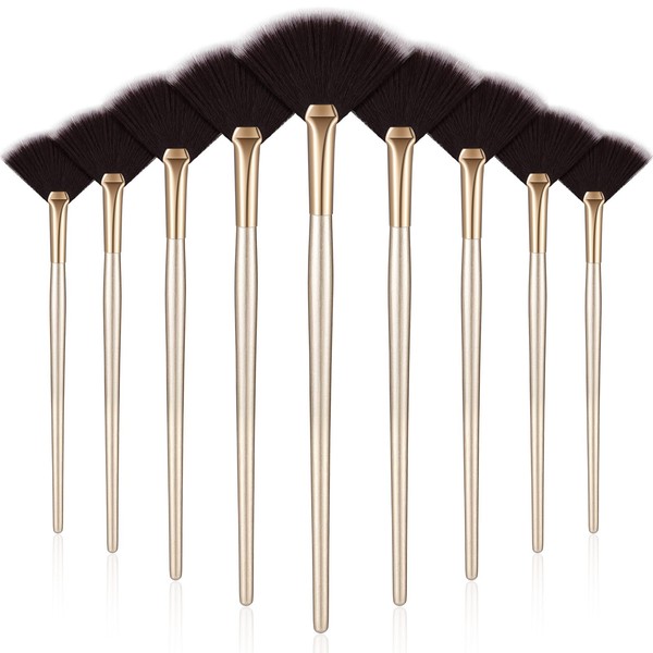 Maitys 9 Pieces Facial Fan Mask Brushes, Soft Facial Applicator