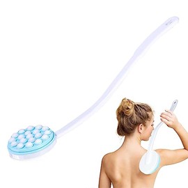 Tyenaza Aplicador de Crema para la Espalda, 42cm Reemplazable Aplicadores de Loción para tu Espalda Reemplazable, Cepillo de Ducha de Mango Largo Extr