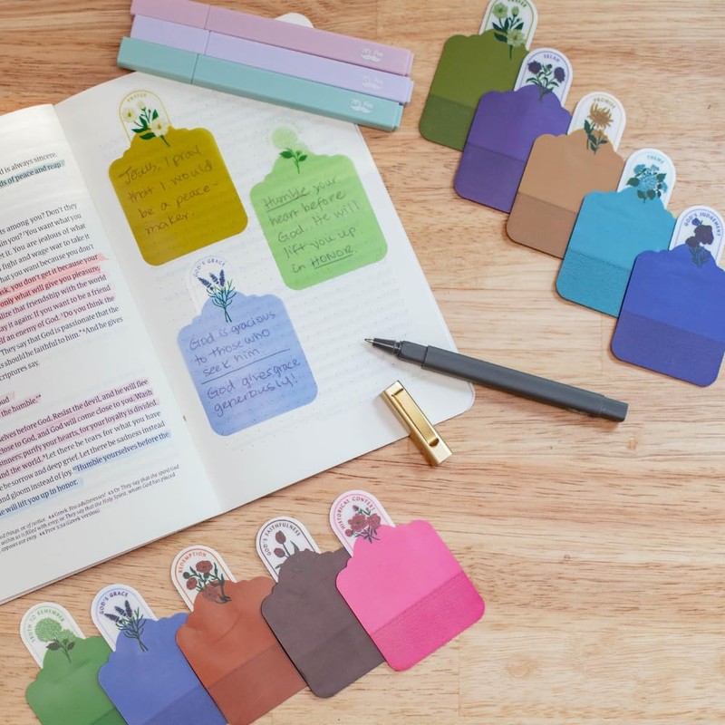 Mr. Pen- Transparent Bible Journaling Sticky Notes, 10 Pads, 200