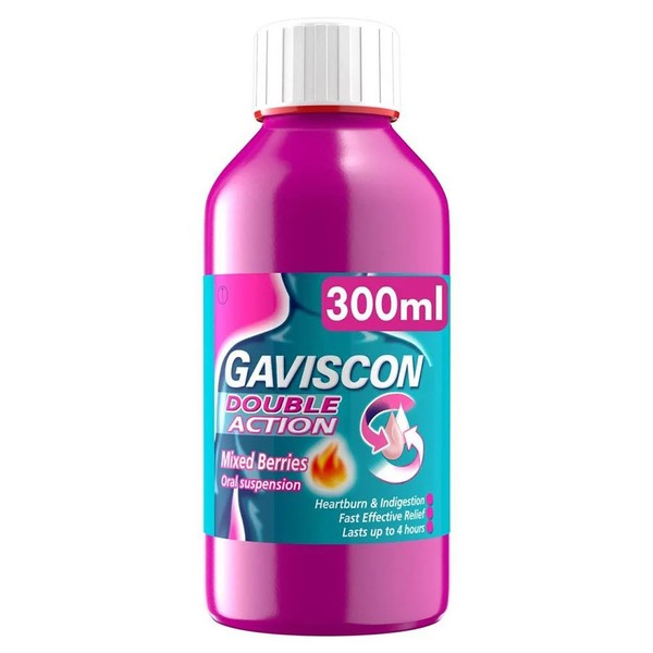Gaviscon Double Action Liquid Mixed Berries, 300ml