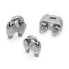 10 Pcs Stainless Steel Wire Rope Cable Clip Clamp 6mm
