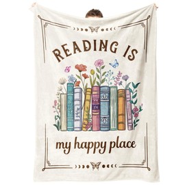 musaecoin Book Lovers Gifts, Reading Blanket Gifts for Book Lovers, Book Club Gifts for Readers Book Lovers Bookish, Unique Bookworm Gifts Blanket on Birthday Christmas 50×60in