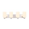 Aspen Creative 62221, Four-Light Metal Bathroom Vanity Wall Light Fixture,