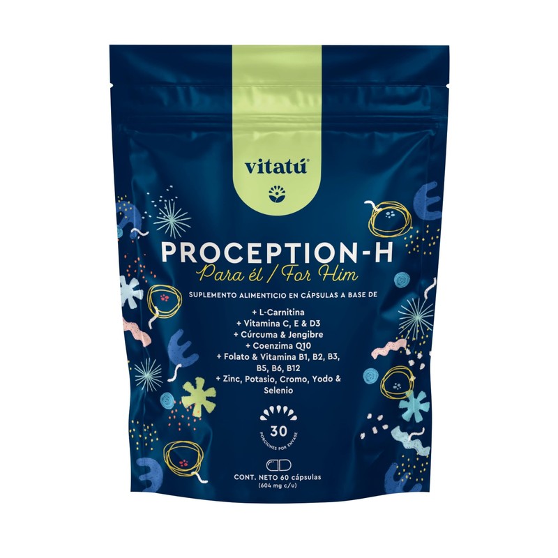 Vitatú | Proception suplemento para hombre con Zinc, Folato, L-Carnitina,