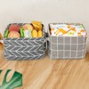 JoyPlus Fabric Storage Basket Organiser, Pack of 4 Foldable Waterproof