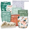 Nora's Nursery Cloth Diapers 7 Pack with 7 Inserts &